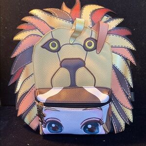 Harry Potter Lion Face Backpack with Colorful Mane